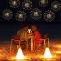 480 LED String Light, 4Pcs USB Rechargeable Battery Operated Hanging Indoor/Outdoor Light, 8 Modes Starburst Fairy Firework Light Remote Control,Waterproof Decorative Light for Party Wedding Christmas