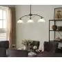 Dazhuan Vintage Frosted Glass Shade Pendant 3-Lights Chandelier Hanging Ceiling Lighting Fixtures