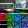 HRDJ Led Strip Lights 32.8ft Rgb Led Light Strip Music Sync Color Changing Rope Lights Smd 3528 with Remote Led Lights for Bedroom, Kitchen, Home