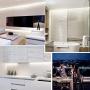 White LED Strip Light,PAUTIX Dimmable COB LED Strip Lights Kit 6500K Daylight White CRI80+ 16.4ft Under Cabinet 12V LED Tape Lights with 3M Self-Adhesive for Kitchen Bedroom Home DIY,UL-Listed