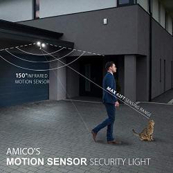 LED Security Light 3000LM, 28W Outdoor Motion Sensor Light, 5500K, IP65 Waterproof, Adjustable Head Flood Light for Entryways, Stairs, Yard and Garage