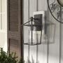 Emliviar Outdoor Porch Lights 2 Pack Wall Mount Light Fixtures, Black Finish with Clear Glass, 20065B1-2PK