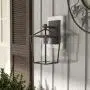 Emliviar Outdoor Porch Lights 2 Pack Wall Mount Light Fixtures, Black Finish with Clear Glass, 20065B1-2PK