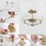 Modern Glass Semi Flush Mount Ceiling Light, Hallway Light Fixtures with Seeded Glass for Dining Room, Bedroom, W12'' x H9''