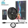 Nexlux Led Strip Lights, 9.8ft Black USB LED Strip Lights TV Backlight Kit 20 Colors TV Lights 5050 LEDs Bias Lighting with 44-Key IR Remote Controller for 46 inch~65 inch HDTV PC Monitor Home Theater