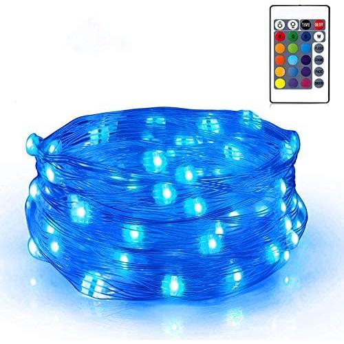 SUNNEST Fairy Lights Battery Operated, 16 Color Changing Twinkle Lights String Lights Led Fairy Lights or Bedroom Wedding Party Patio Christmas, 16.4Ft 50LEDs - 1PACK