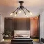 NEWSEE Flush Mount Ceiling Light Fixture Sputnik Chandelier Industrial Bedroom Lighting Fixtures Modern Style for Kitchen Dining Room Living Room Kitchen Hallway Cafe Bar (5 Light)
