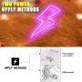 XIYUNTE Pink Neon Light Lightning Bolt Led Neon Sign Wall Light Battery and USB Operated Lightning Neon Lights Pink Neon Signs Light up for The Home,Kids Room,Bar,Party,Christmas,Wedding