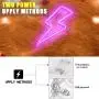 XIYUNTE Pink Neon Light Lightning Bolt Led Neon Sign Wall Light Battery and USB Operated Lightning Neon Lights Pink Neon Signs Light up for The Home,Kids Room,Bar,Party,Christmas,Wedding