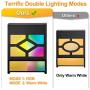 Solar Lights Outdoor Decorative LED Solar Fence Lights RGB Waterproof Wireless Solar Deck Lights, 2 Modes Step Lights, Wall Lights for Stairs, Deck,Yard, Fence and Patio, Pack of 8