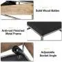 Rustic Flush Mount Ceiling Light Fixture, 2-Light Metal and Solid Wood Square Industrial Ceiling Lighting Fixtures for Farmhouse Hallway Living Dining Room Bedroom Kitchen Balcony Entryway