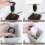 Lifeholder Table Lamp, Nightstand Lamp with USB Charging Port and Warm White Led Bulb, Wooden Claret Base Beside lamp, Modern USB Lamp Perfect for Bedroom, Living Room, or Office