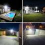 Olafus 2 Pack 50W LED Flood Lights Outdoor, 5500lm Outside Floodlights, IP66 Waterproof Exterior Security Light, 5000K Daylight White Super Bright Durable Outdoor Lighting for Yard Stadium Lawn