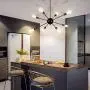 T&A 8 Lights Modern Metal Sputnik Chandelier,Mid Century Ceiling Light Fixture Industrial Style Pendant Lighting for Kitchen Living Room Dining Room(Matte Black) T&A 8 Lights Modern Metal Sputnik Chandelier,Mid Century Ceiling Light Fixture Industrial Style Pendant Lighting for Kitchen Living Room Dining Room(Matte Black)