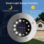 Solar Ground Lights, Upgraded 12 LED Waterproof Solar Disk Lights, In-Ground Solar Lights Outdoor for Patio Pathway Garden Lawn Yard Driveway Deck Walkway (8 Pack White) Solar Ground Lights, Upgraded 12 LED Waterproof Solar Disk Lights, In-Ground Solar Lights Outdoor for Patio Pathway Garden Lawn Yard Driveway Deck Walkway (8 Pack White)