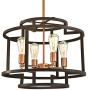 Westinghouse Lighting 6328100 Weston Four-Light Indoor Chandelier, Oil Rubbed Bronze and Washed Copper Finish