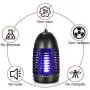 YUNLIGHTS Bug Zapper 8w Electric Fly Killer, Fly Traps Mosquito Zapper Plug-in with Hook, Hanging Standing Mosquito Killer Lamp Indoor, Flying Insect Trap for Indoor Use Upgraded(Black)