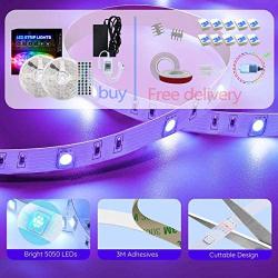 LED Lights Strip,Smart LED Lights 65.6ft/20M LED Color Changing Lights with APP Control, Remote and Control Box Music Sync LED Lights for Bedroom, Kitchen, Party (3 Ways Control)