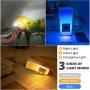 2-Pack LED Night Light Plug in, Flashlight 2 Colors Motion Sensor Cut Light 3-in-1, Rechargeable Emergency Light for Bedroom, Bathroom, Baby Room, Stairways, Hallway