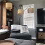 LHLYCLX Multi-Head Tree Floor Lamp, Adjustable Arc Standing Lamps for Living Room-3 Lights Hanging Over The Couch from Behind (Black)
