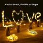 LE Wine Bottle Lights with Cork, 6.6ft 20 LED Battery Operated String Lights, Warm White Decorative Fairy Lights, Mini Copper Wire Lights for Bedroom Decor, Christmas Party Wedding Decorations, 8 Pack
