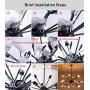 Weesalife Pendant Light Sputnik 18-Lights Chandeliers Matte Black Adjustable Industrial Retro Hanging Light Fixture for Living Room, Dining Room, Kitchen, Loft, Farmhouse, Sloped Ceiling