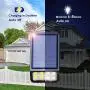 LOHAS Solar Lights Outdoor, Solar Fence Post Lights IP65 Waterproof, 8LEDs Solar Light Outdoor for Security, Daylight 6000K Auto on/Off Yard Garden Wall Mount Night Light, Updated Version, 4Pack