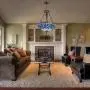 Capulina Dragonfly Design Tiffany Dining Table Lights, 3-Light Hanging Tiffany Style Lamp, 18 Inch Wide Stained Glass Dining Room Lights, Pendant Lights, Tiffany Hanging Light