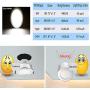 Surface Mounted Ceiling Lights 18W LED Flush Mount Ceiling Light Round 8.86” 1400LM Replace120W Halogen Bulb Equivalent Daylight White 5000K Wall Fixture Lamps for Kitchen, Dining Room, Bathroom