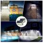 Solar Lights Outdoor 288 LED (4 Packs), Solar Powered Security Lights Outside Motion Sensor Lights with 3 Lighting Modes, 270° Wide-Angle, IP65 Waterproof Wireless for Wall Fence Yard Patio Garage