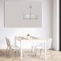 Kira Home Sienna 18'' 3-Light Metal Drum Chandelier + Glass Diffuser, Brushed Nickel Finish