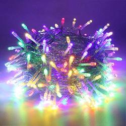 SANJICHA String Lights Indoor/Outdoor, Upgraded Super Bright Christmas Lights with 8 Modes, 66FT 200 LED Waterproof Decorative Lights for Christmas Tree Garden Patio Bedroom (Multicolor)