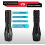 LETMY LED Tactical Flashlight S3000 [4 PACK] - High Lumens, Zoomable, 5 Modes, Waterproof Handheld LED Flashlight - Best Camping, Outdoor, Emergency, Everyday Flashlights