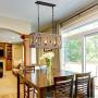 Vintage 3-Light Wood and Metal Farmhouse Pendant Light Fixture Kitchen Island Ceiling Lighting Chandelier (10555-3D)