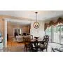 2-Light Farmhouse Chandelier Globe Wood Pendant Light Vintage Walnut Hanging Lights Fixtures