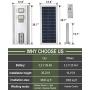 Commercial Solar Street Light, 20000LM Solar Area Light 6000K Dusk to Dawn with Motion Sensor and Remote Control, ST200-033