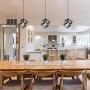 GEPOW Industrial Pendant Lighting for Kitchen Island, Geometric Modern Farmhouse Mini Cage Hanging Light Fixture for Foyer, Entryway, Dining & Living Room