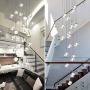 Crystal Chandeliers Raindrop Pendant Light 20 Lights LED Modern Hanging Ceiling Light Fixture for Staircase Dining Room Bedroom Living Room