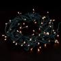 Amazon Basics 100 LED Commercial Grade Outdoor Christmas String Lights - Green Rope, Warm White LED, 33-Foot