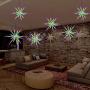 Tiandirenhe 2 Pack 224 LED Hanging Starburst Light, Firework Fairy Starburst String Lights LED Meteor Light with Remote, 8 Lighting Modes Operated, Starry Light for Garden Party Christmas (Multicolor)