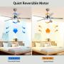 52'' 5 Blades Ceiling Fan with Lights Brushed Nickel Modern Ceiling Fan Chandelier Remote Control Fandelier Ceiling Fan for Bedroom,Dining Room,Living Room,Pavilion 52'' 5 Blades Ceiling Fan with Lights Brushed Nickel Modern Ceiling Fan Chandelier Remote Control Fandelier Ceiling Fan for Bedroom,Dining Room,Living Room,Pavilion