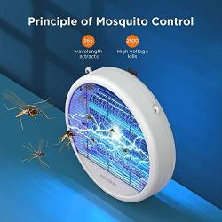 POWBUZZ Bug Zapper – Electric Mosquito Zapper Killer, Fruit Fly Gnat Moth Bug Killer Insect Trap with Light Bulb for Home, Kitchen, Backyard, Garden, Patio