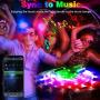 Binkbang Led Lights for Bedroom 25 Feet Led Strip Lights RGB Led Light with 44 Key Remote Smart App Control Tape Strips DIY Color Changing Timing Music Sync Rope Lights for Home Tv Party