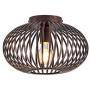 YLONG-ZS Industrial Ceiling Light Fixture Semi-Flush Mount for Dining Room, Bedroom, Cafe, Bar, Corridor, Hallway, Entryway, Passway,Bronze Finish
