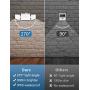 Otdair 132 LED Solar Lights Outdoor, Solar Security Motion Sensor Lights IP 65 Waterproof Flood Lights Rotatable Wall Lights for Garden Garage Pathway Patio Yard Porch 2 Pack