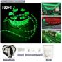 walsport 100ft LED Rope Lights Connectable Decorative Waterproof String Light for Indoor Outdoor Party Christmas Halloween Business, 110v 1080LEDs Green