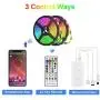 Led Strip Lights, Xpreen RGB led Strip Lights 32.8ft Bluetooth with Remote, App Control, Wired Control LED Lights, 7 Scenes Mode Multicolor LED Lights Color Changing for Bedroom