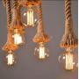 LightInTheBox Vintage Pendent Light Rustic/Lodge Country Style 60W E26/E27 Cluster Design Lighting Ambient Light Wood Decoration Included 6 Bulbs Fixture Living Room Bedroom Kitchen Dining Room