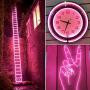 SURNIE Neon Rope Lights Led 50ft Waterproof LED Neon Strip Lights 110v Pink Led Rope Lights Cuttable Connectable Indoor Outdoor Decor DIY Commercial Building