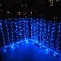 Blue Curtain Lights for Decorations, 10 Ft Connectable String Lights with 8 Twinkle Modes Led Fairy Lights for Bedroom, Waterproof Outdoor String Lights for Party Wedding Decorations Twinkle Lights